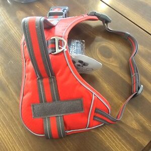 Red and Gray Dog Harness